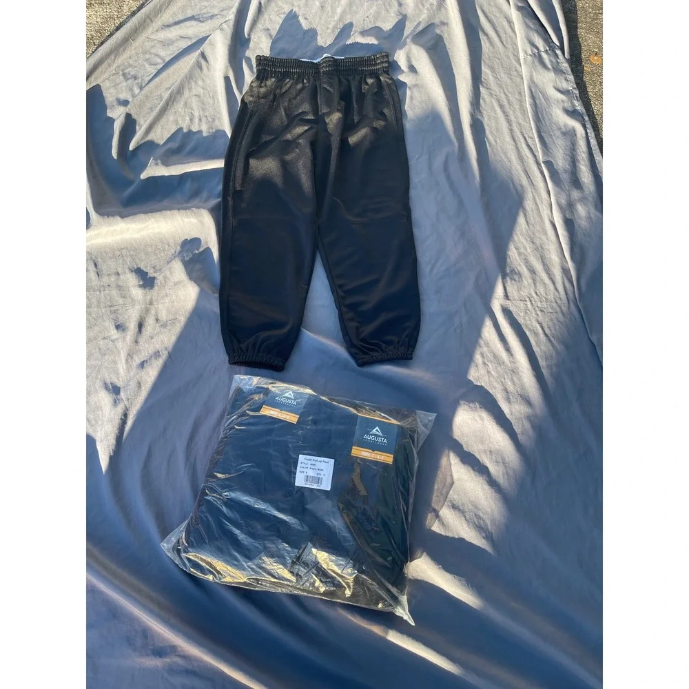 Augusta lot of‎ 6 Youth Pull-Up Baseball Pants Black Style 6849 Size Small 6-8